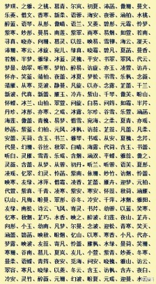 女孩名字免费起名_女孩名字免费起名