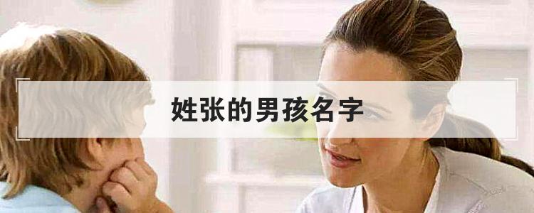 姓张的男孩名字