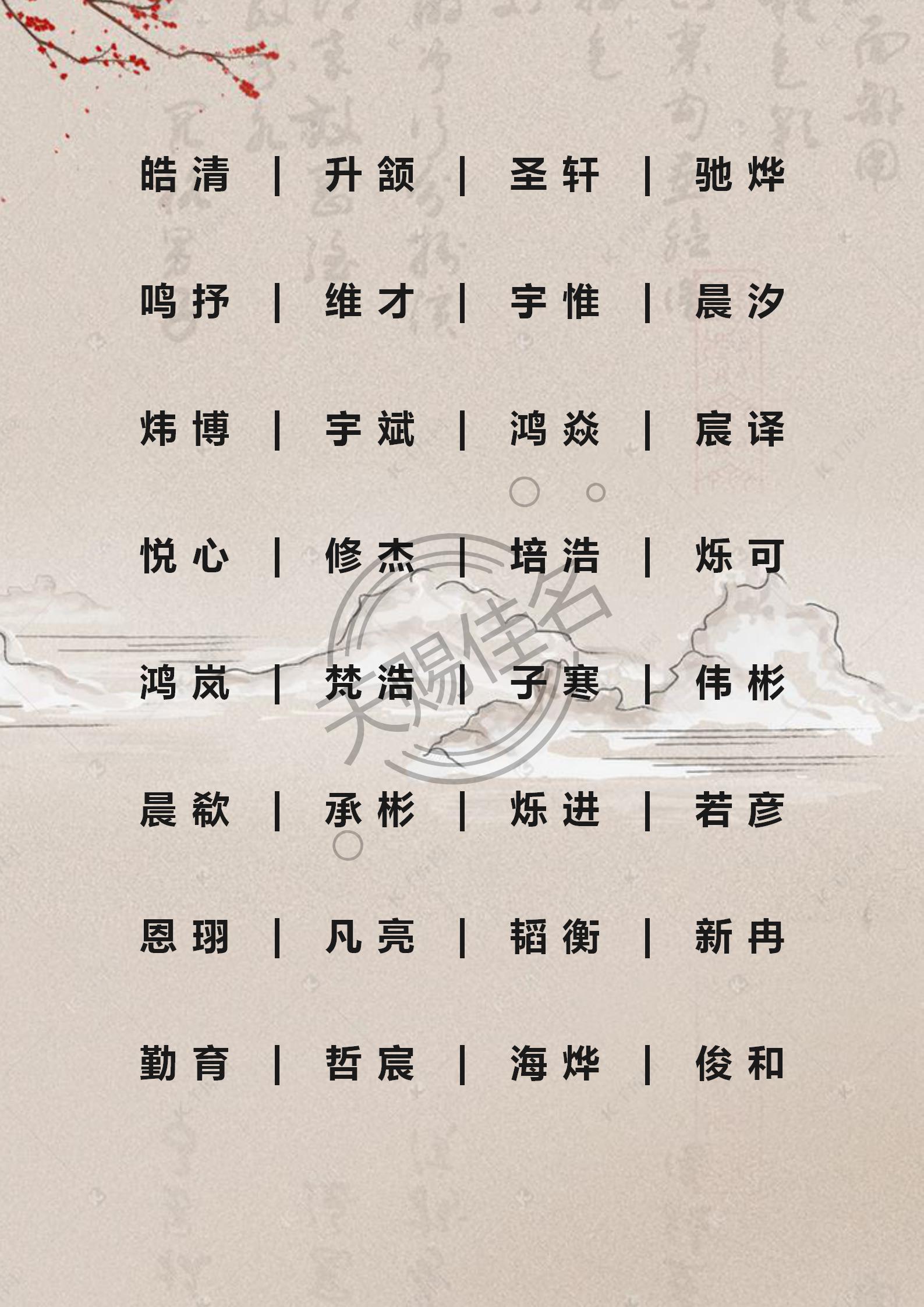 姓梁文字辈男孩起名_男孩起名2017属鸡姓邵_姓王的男孩起名大全