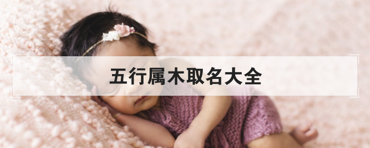五行属木取名大全