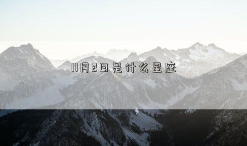 11月2日是什么星座