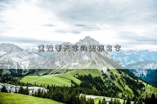 黄姓带天字的男孩名字