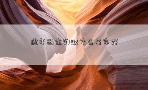 虎年出生的取什么名字好