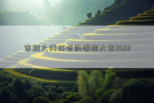 穿越火线好听的昵称大全2022
