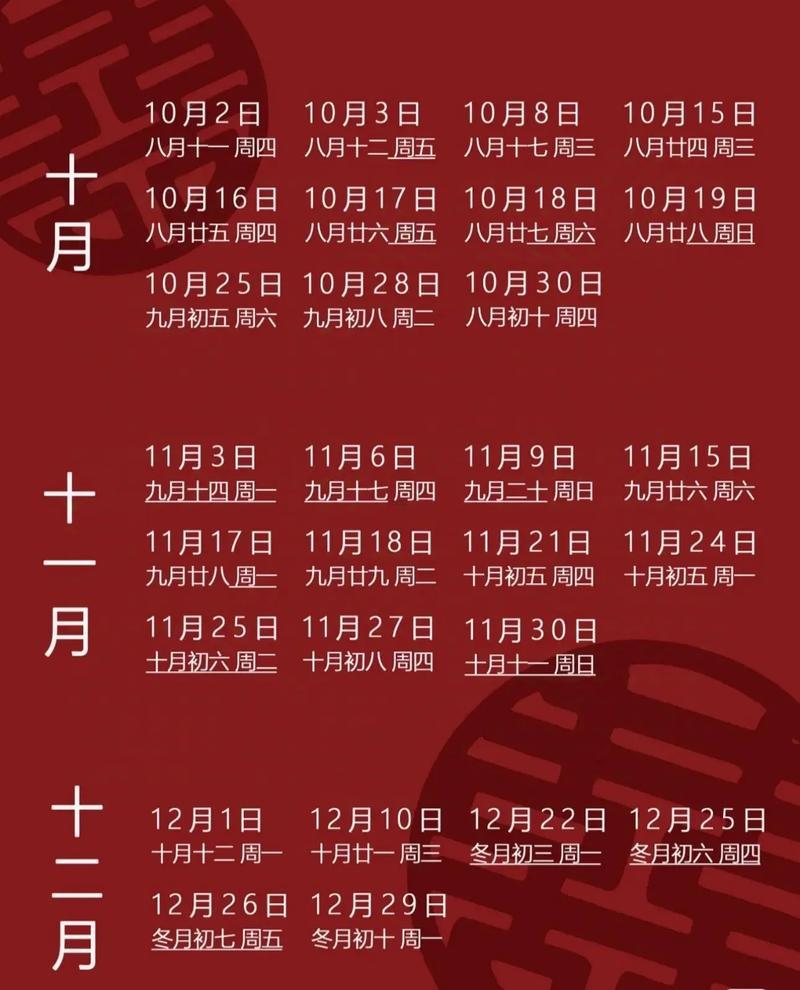 2025年11月签合同吉日