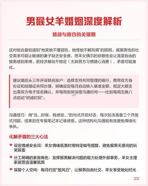 羊女和属猴男的婚姻怎么样,羊女跟猴男属相合不合