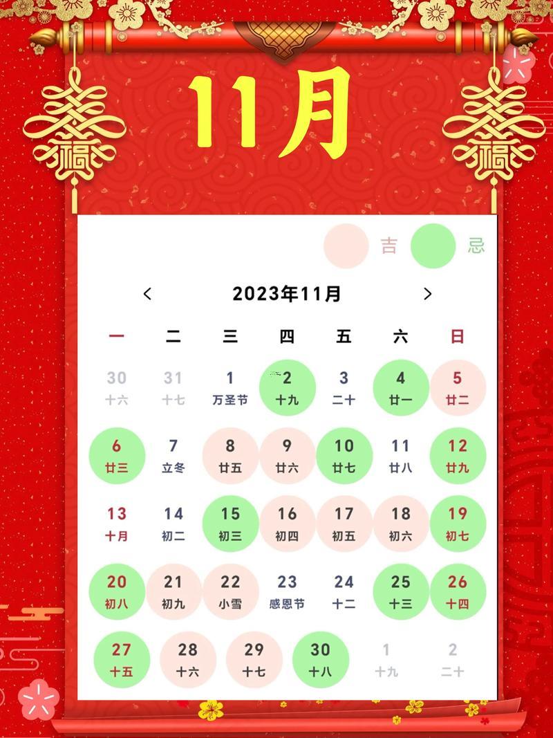 2025开业吉日表11月