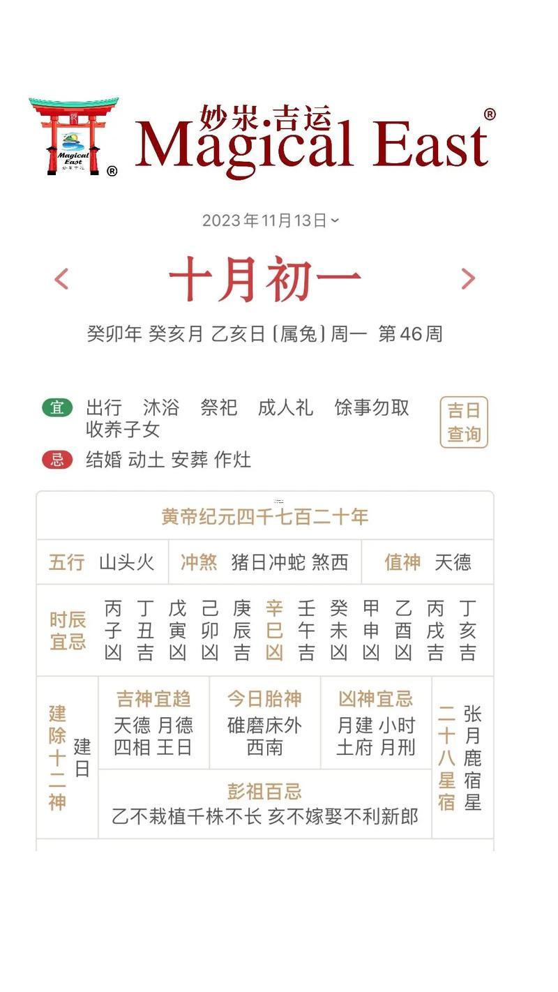 万年历黄道吉日11月14号