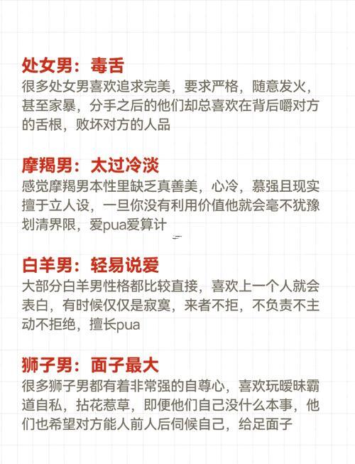 渣男星座运势排名,渣男星座运势排名榜