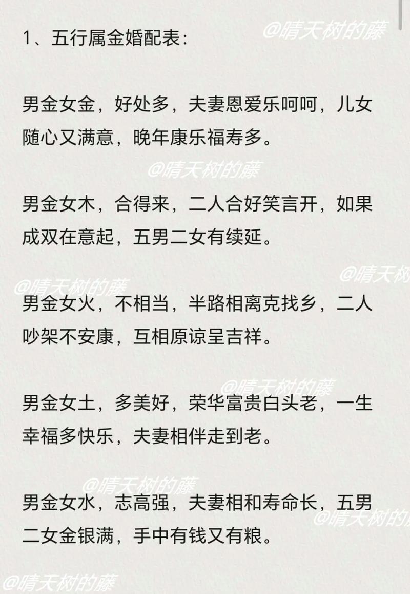 婚姻五行配对大全很准,婚姻五行婚配