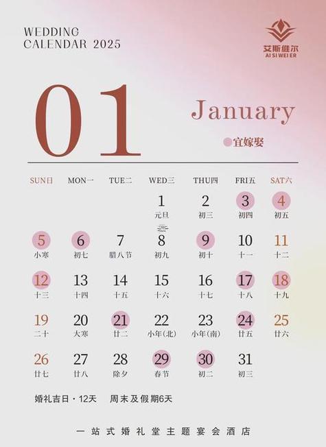 2025年11月份吉日一览表