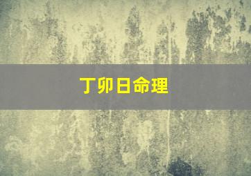 丁卯日命理,<body>