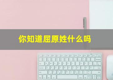 你知道屈原姓什么吗,屈原姓什么什么