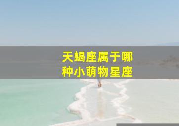 天蝎座属于哪种小萌物星座,天蝎天称我是哪个星座