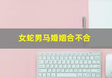 女蛇男马婚姻合不合,女属蛇男属马相配吗