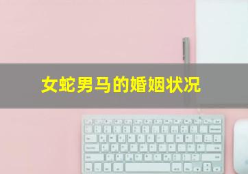 女蛇男马的婚姻状况,女属蛇男属马相配吗