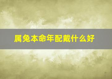 属兔本命年配戴什么好,男孩属兔本命年佩戴什么男孩属兔本命年佩戴哪些饰物好