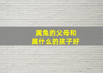 属兔的父母和属什么的孩子好,最温和的属相：父母属兔孩子属什么好