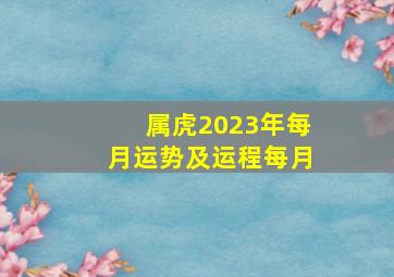 属虎2023年每月运势及运程每月,属虎2023年全年运势运程