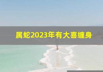 属蛇2023年有大喜缠身,生肖蛇2023喜事