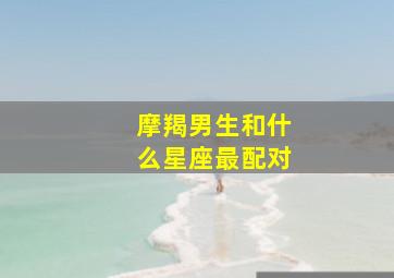 摩羯男生和什么星座最配对,摩羯座男生配什么星座摩羯座男生和什么星座最配