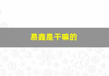 易鑫是干嘛的,易鑫是什么公司有哪些业务合法合规吗