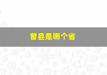 曾县是哪个省,曾都区是哪个县