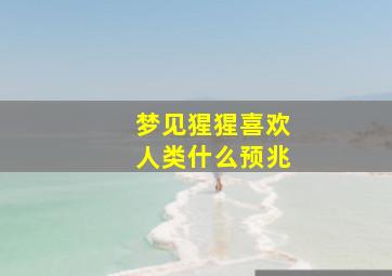 梦见猩猩喜欢人类什么预兆