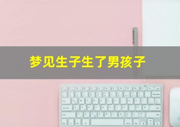 梦见生子生了男孩子