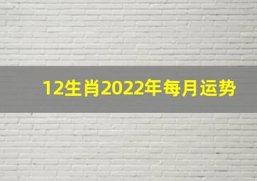 12生肖2022年每月运势,2022年十二生肖运程每月运势