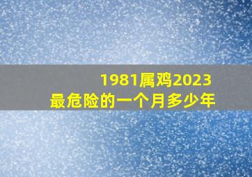 1981属鸡2023最危险的一个月多少年,