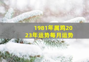 1981年属鸡2023年运势每月运势,1981年属鸡2023年运势及运程每月运程42岁生肖鸡2023年每月运势详解