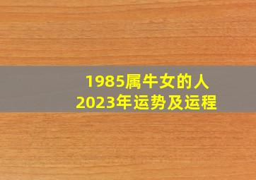 1985属牛女的人2023年运势及运程,85年属牛女命2023年运势运程兔年运势查询