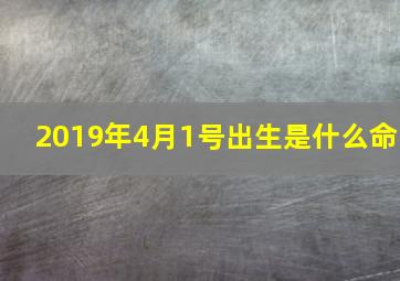 2019年4月1号出生是什么命,2019年4月1日上午6:14男
