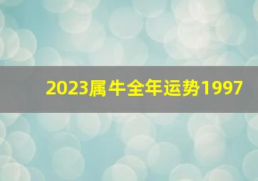 2023属牛全年运势1997,<body>