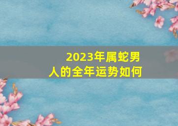 2023年属蛇男人的全年运势如何,77年的蛇男在2023年的运势怎么样
