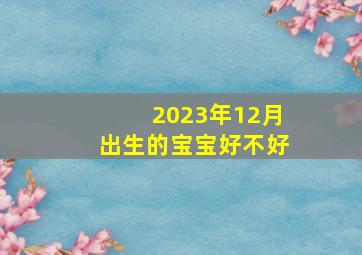 2023年12月出生的宝宝好不好,2023年属兔的十二月出生好不好农历腊月的兔宝宝命运解析