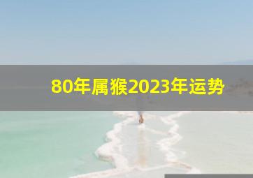 80年属猴2023年运势,80年出生的属猴人2023年全年运势及每月运势